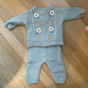 Embroidered two piece set